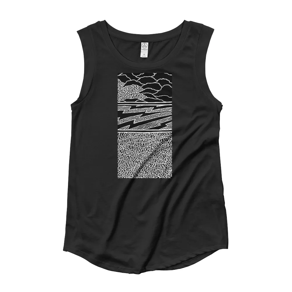 Ladies’ Cap Sleeve T-Shirt Bullcreek Thunderstorm