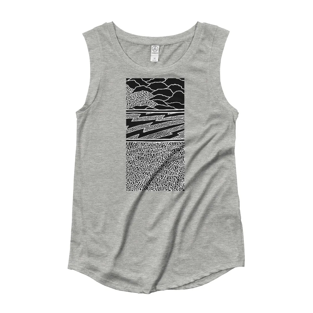 Ladies’ Cap Sleeve T-Shirt Bullcreek Thunderstorm