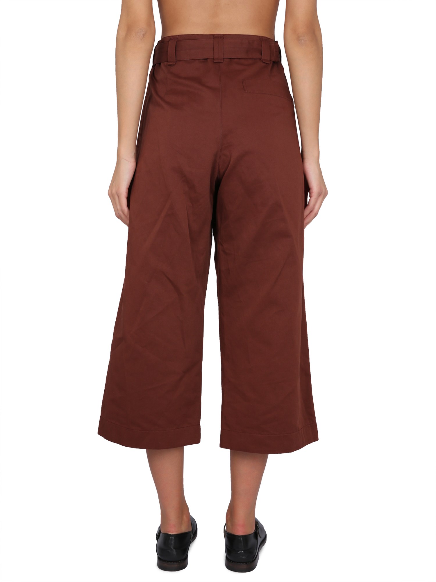 LEMAIRE    CROPPED PANTS WITH BELT