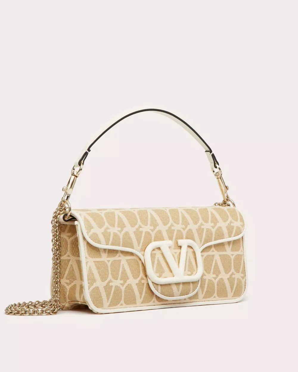 Loco Toile Iconographe Raffia Shoulder Bag