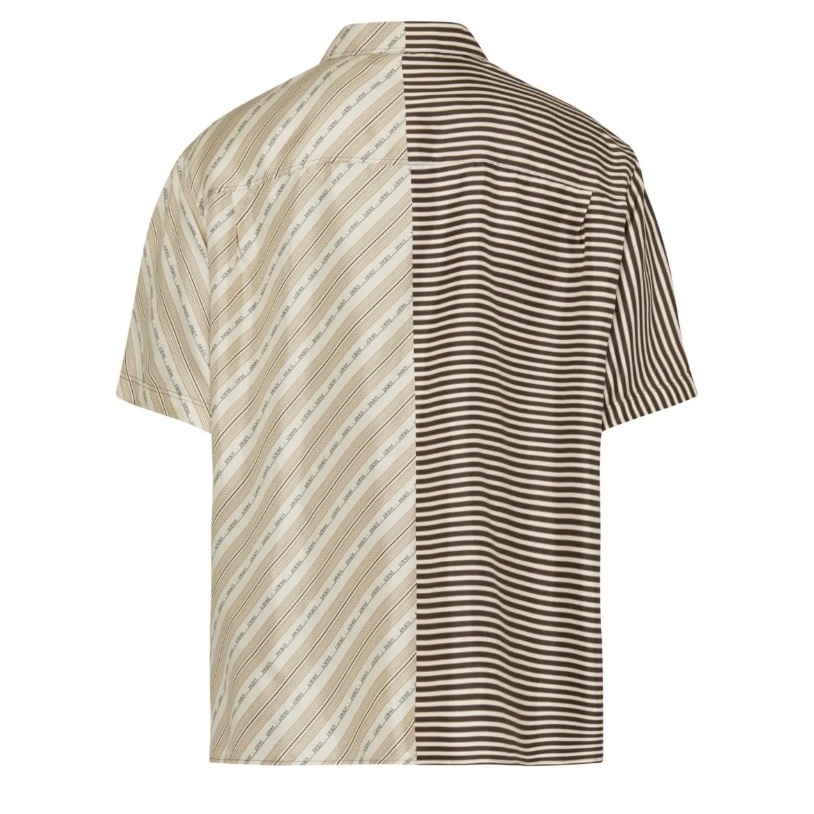 LOEWE  |Stripes Silk Short Sleeves Luxury Shirts