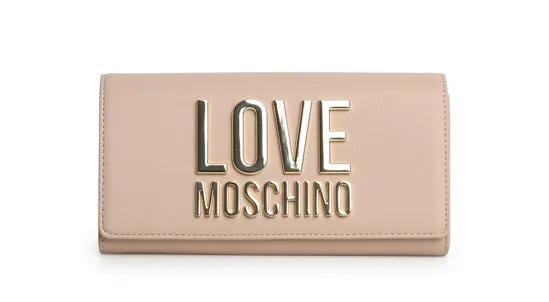 Love Moschino Logo Plaque Continental Wallet