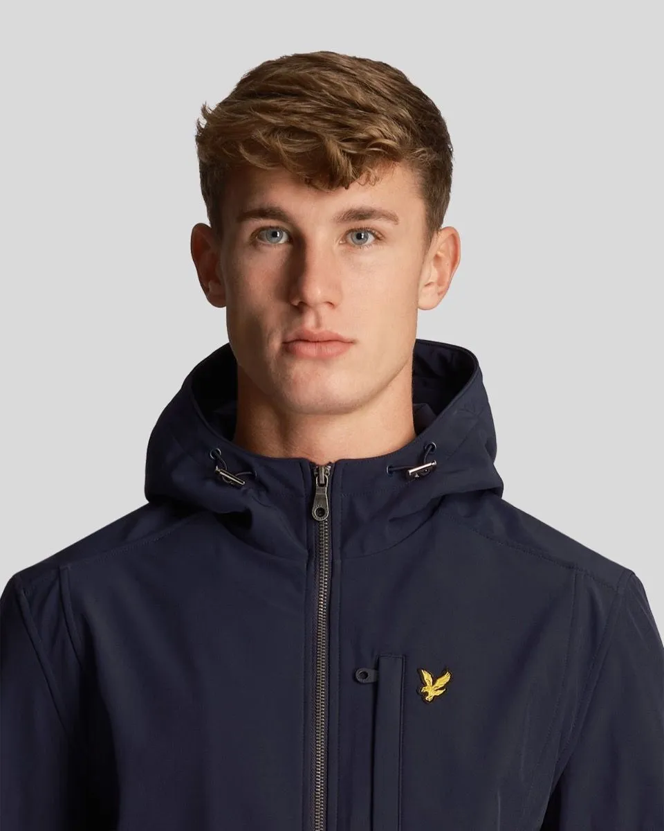 Lyle & Scott Hooded Lightweight Softshell Jacket Dark Navy