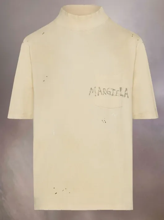 Maison Margiela  |Cotton Short Sleeves Logo Designers T-Shirts