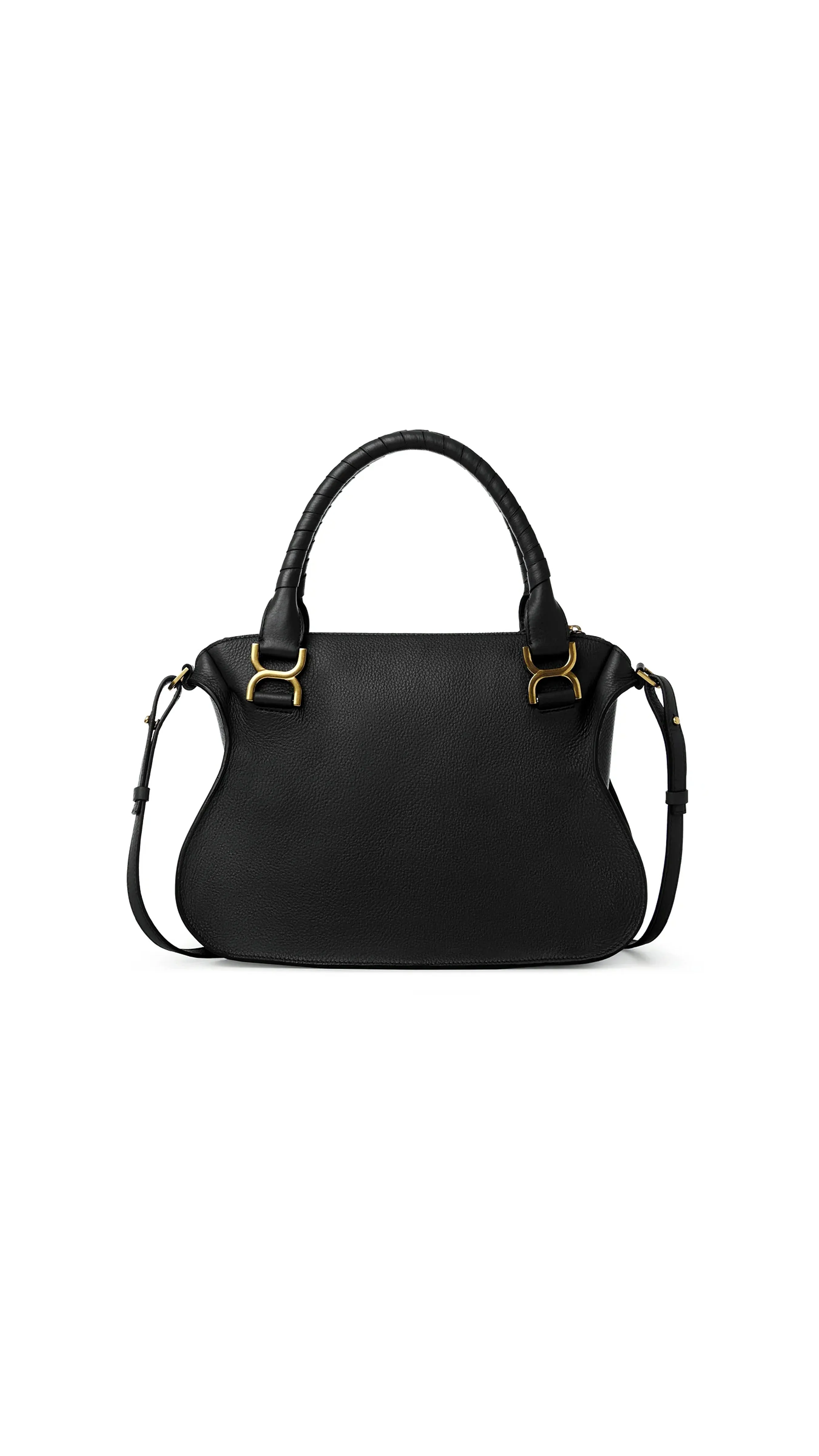 Marcie Bag In Grained Leather - Black