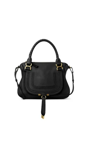 Marcie Bag In Grained Leather - Black