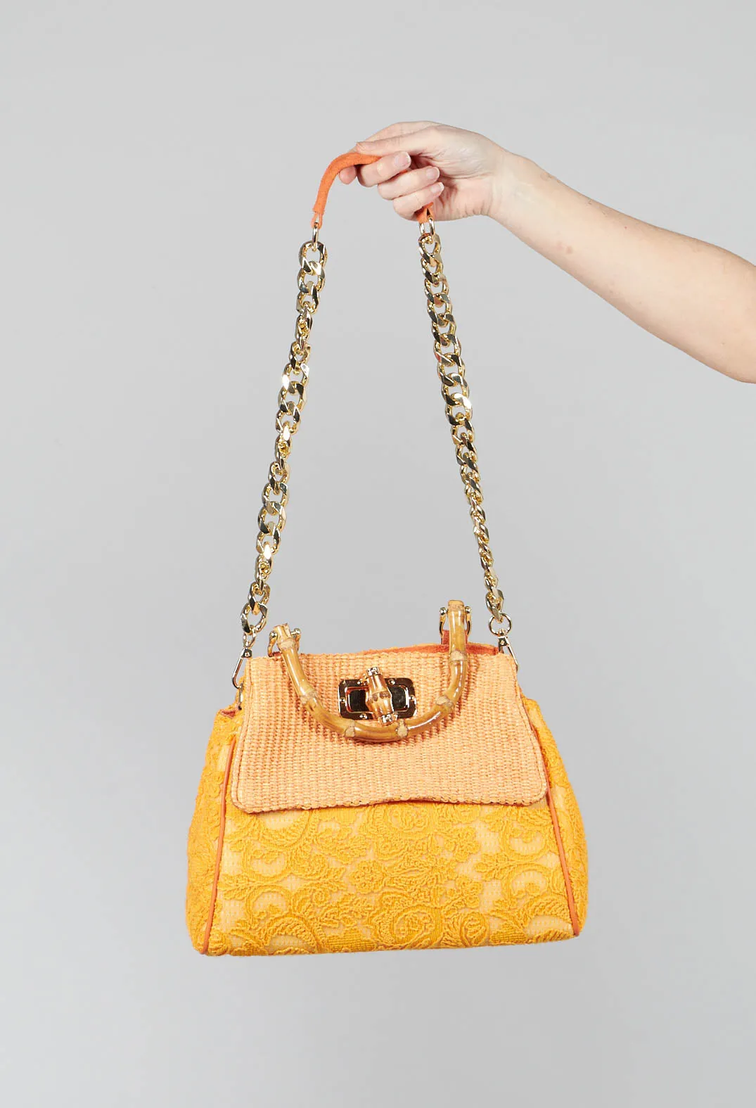 Marion Lace Bag in Orange