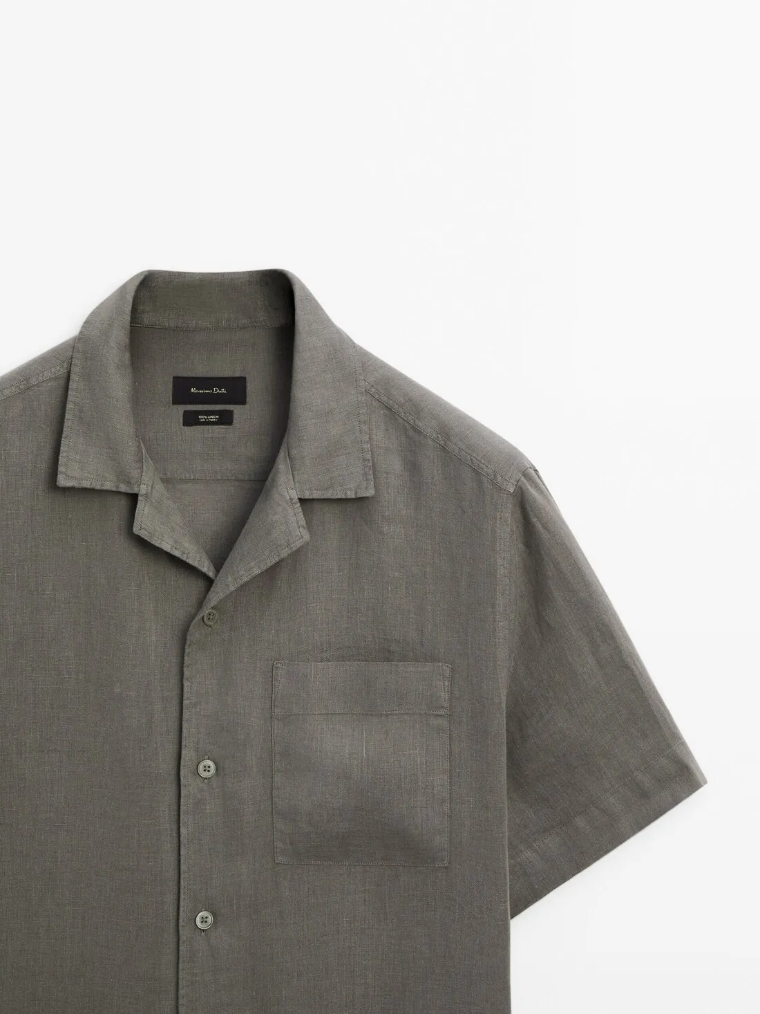 Massimo Dutti  |Linen Short Sleeves Shirts