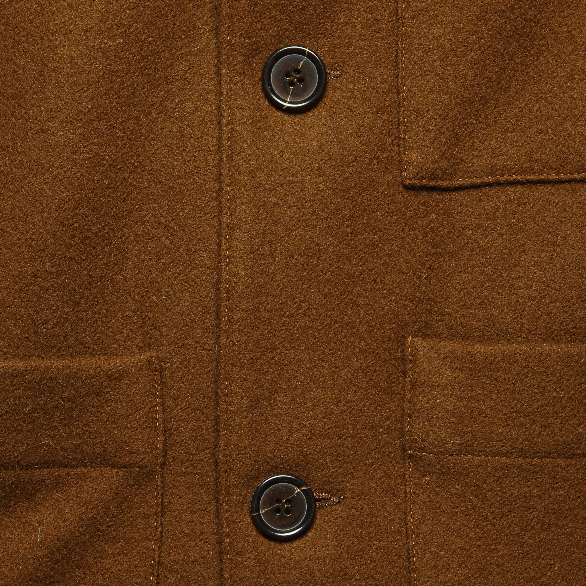 Melton Simple Bakers Jacket - Cumin