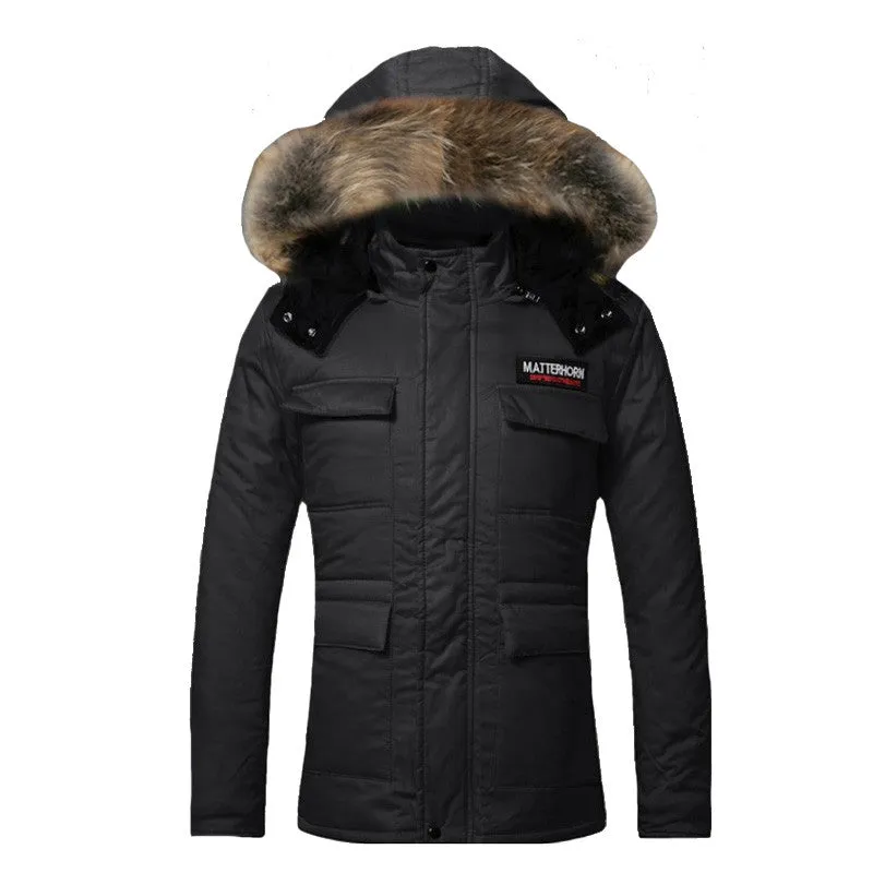 Men Cotton-Padded Jackets Jaqueta Masculina Veste Homme Parkas Men's Casual Slim Fit Hooded Jackets SM6