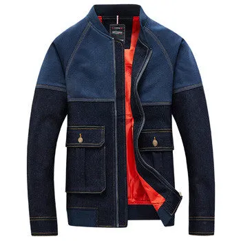 Men Denim Jeans Jackets Coats Jaqueta Masculina Veste Homme Parkas Men's Casual Slim Fit Zipper Jackets Men SM6