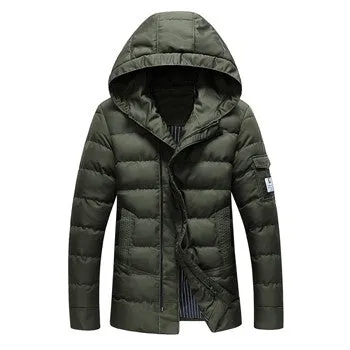 Men Jackets and Coats Parkas Jaqueta Masculina Men's Casual Slim Fit Cotton Hooded Veste Homme Jackets SM6