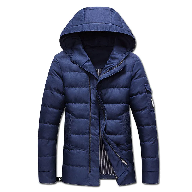 Men Jackets and Coats Parkas Jaqueta Masculina Men's Casual Slim Fit Cotton Hooded Veste Homme Jackets SM6