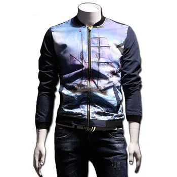 Men Outwear Large Size Zipper Jackets Coats Jaqueta Masculina Men's Casual Slim Fit Veste Homme Jackets SM6