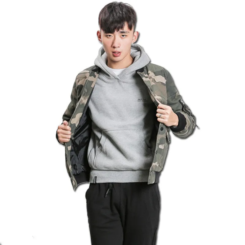 Men Padded Cotton Camouflage Jackets Veste Homme Jackets Men's Casual Slim Fit Zipper Jackets Jaqueta Hombre SM6