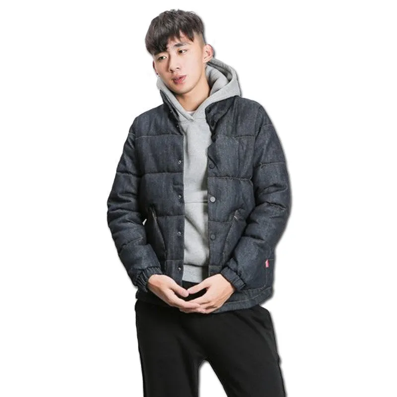 Men Padded Cotton Hooded Jackets Jaqueta Masculina Men's Casual Slim Fit Veste Homme Jackets Cardigans SM6