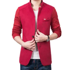 Men SM6azers and Jackets Jaqueta Masculina Cardigans Men's Casual Slim Fit Long Sleeved SM6azers Veste Homme Jackets SM6