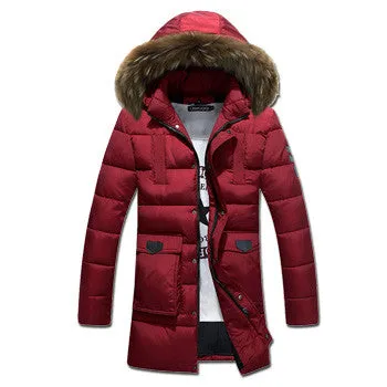 Men Wadded Hooded Padded Jackets Coats Jaqueta Masculina Veste Homme Parkas Men's Casual Slim Fit Jackets SM6