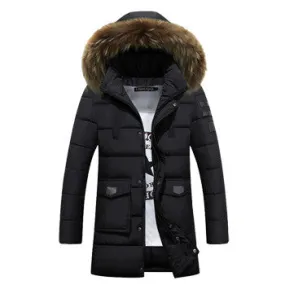 Men Wadded Hooded Padded Jackets Coats Jaqueta Masculina Veste Homme Parkas Men's Casual Slim Fit Jackets SM6