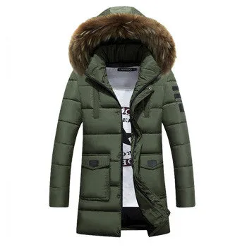 Men Wadded Hooded Padded Jackets Coats Jaqueta Masculina Veste Homme Parkas Men's Casual Slim Fit Jackets SM6