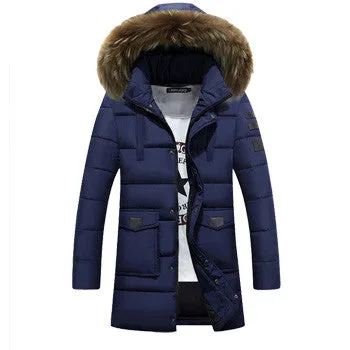 Men Wadded Hooded Padded Jackets Coats Jaqueta Masculina Veste Homme Parkas Men's Casual Slim Fit Jackets SM6