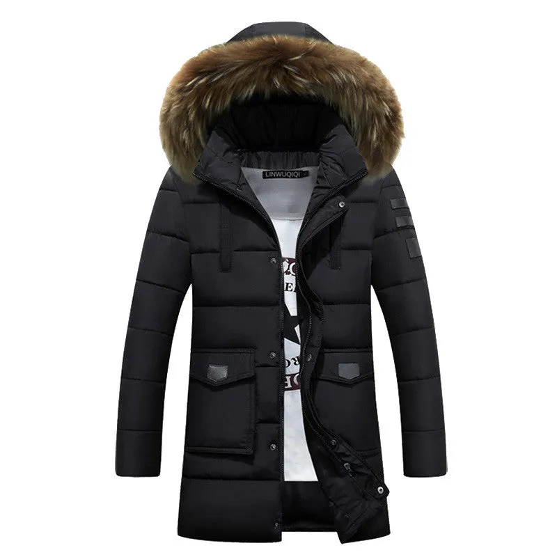 Men Wadded Hooded Padded Jackets Coats Jaqueta Masculina Veste Homme Parkas Men's Casual Slim Fit Jackets SM6