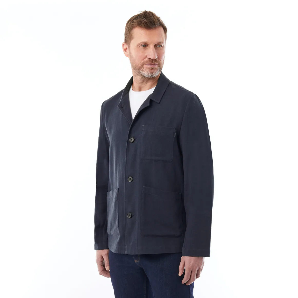 Men's Porto Linen Jacket Deep Navy