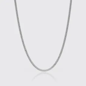 Micro Cuban Chain - White Gold