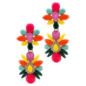 Multi Color Drop Earrings