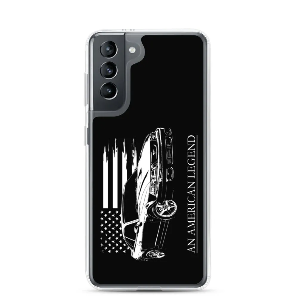 Mustang Cobra American Flag Protective Samsung Phone Case