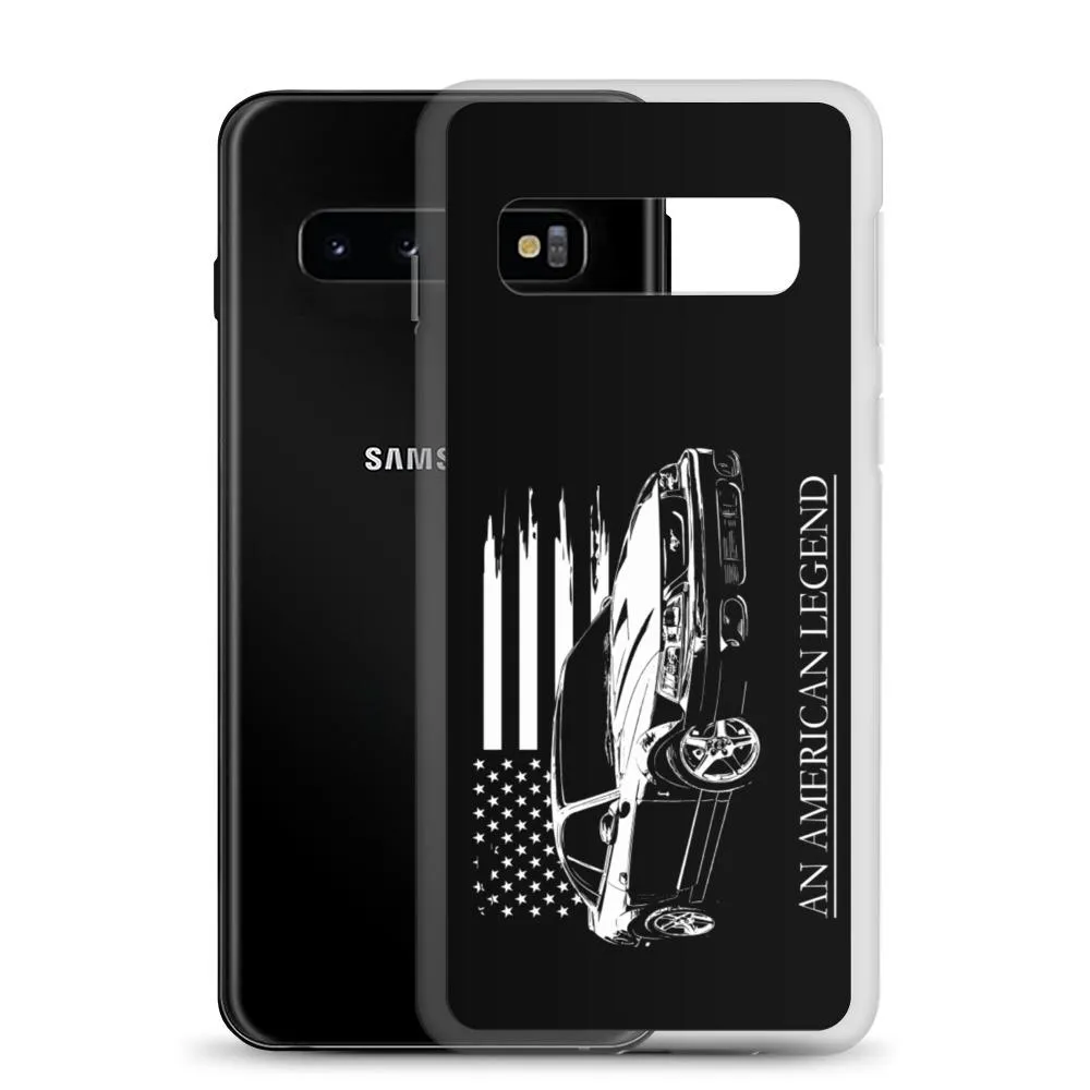 Mustang Cobra American Flag Protective Samsung Phone Case