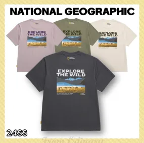 NATIONAL GEOGRAPHIC  |Unisex Street Style Logo T-Shirts