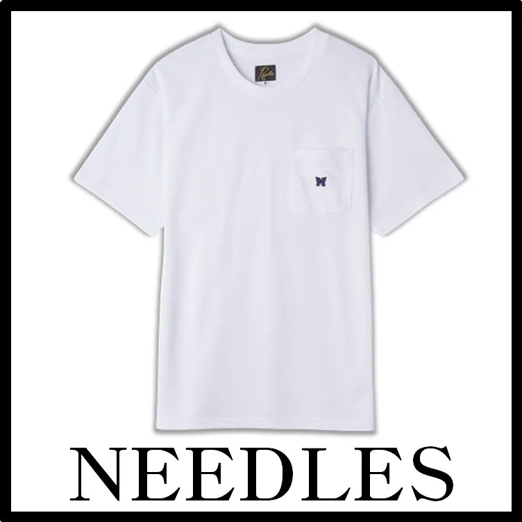 Needles  |Street Style Collaboration Logo T-Shirts