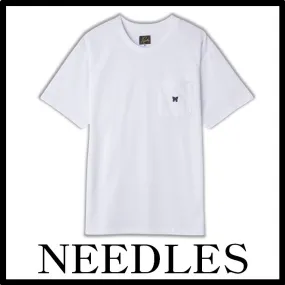 Needles  |Street Style Collaboration Logo T-Shirts