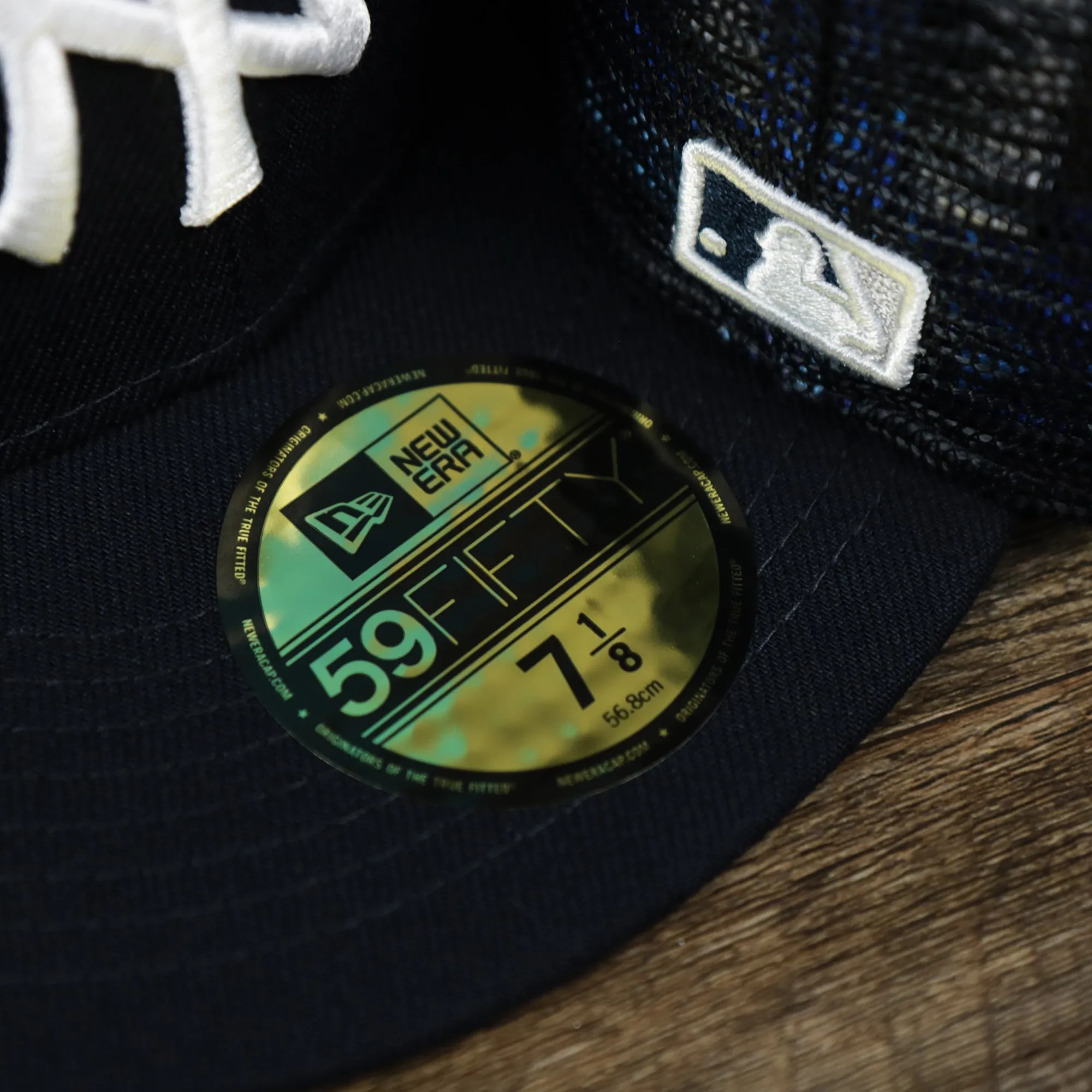 New York Yankees Metallic All Star Game MLB 2022 Side Patch 59Fifty Mesh Fitted Cap | ASG 2022 Navy Blue 59Fifty Cap