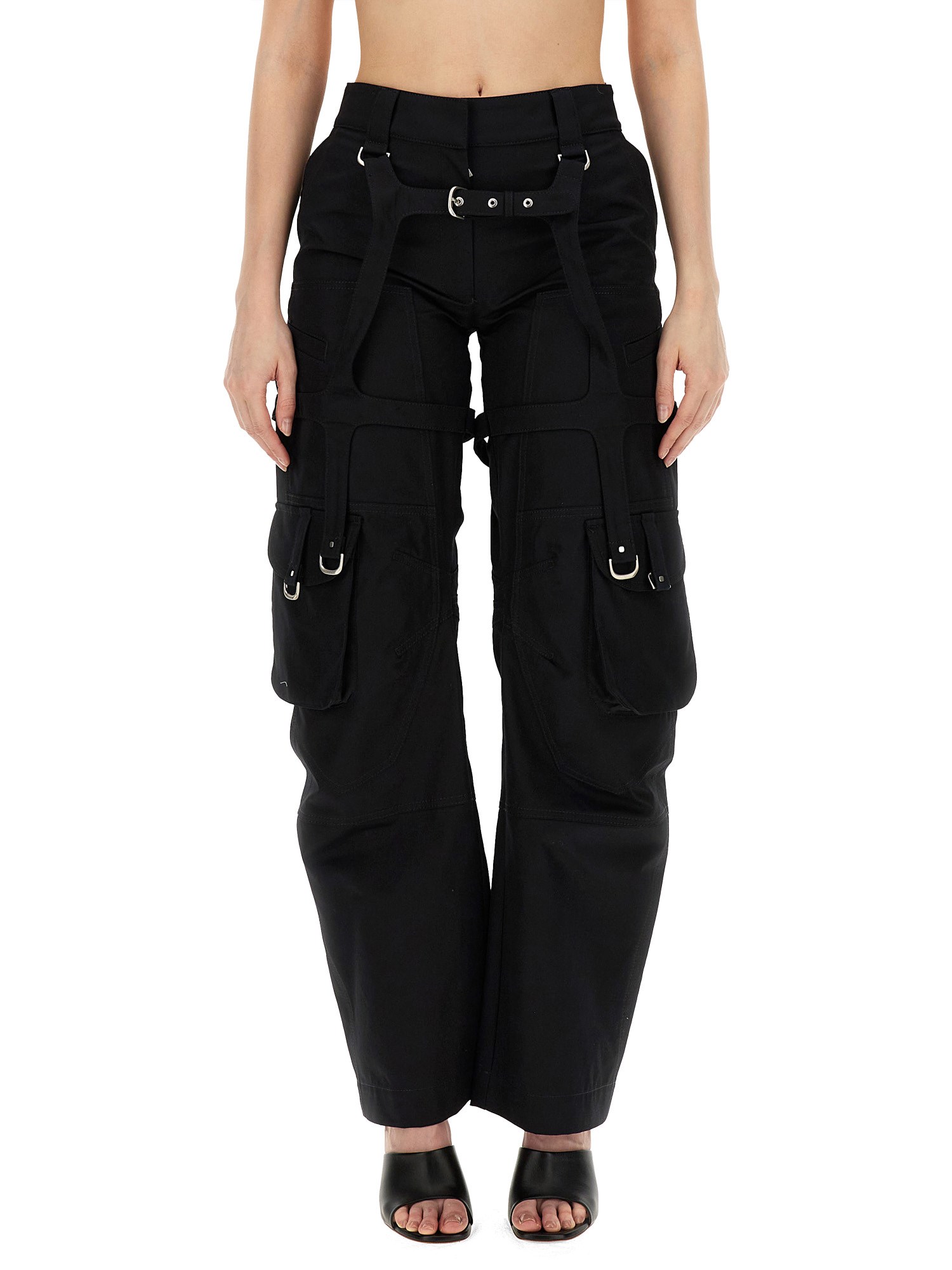 OFF-WHITE    COTTON CARGO PANTS