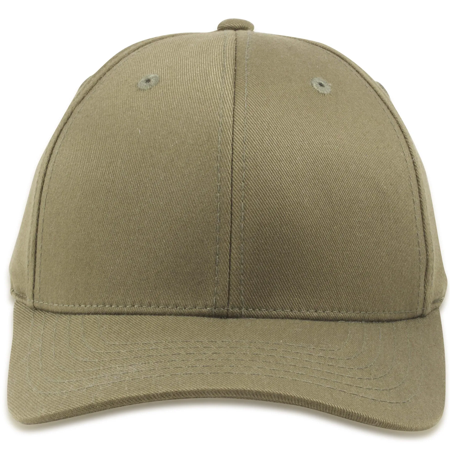 Olive Blank Structured Flexfit Cap