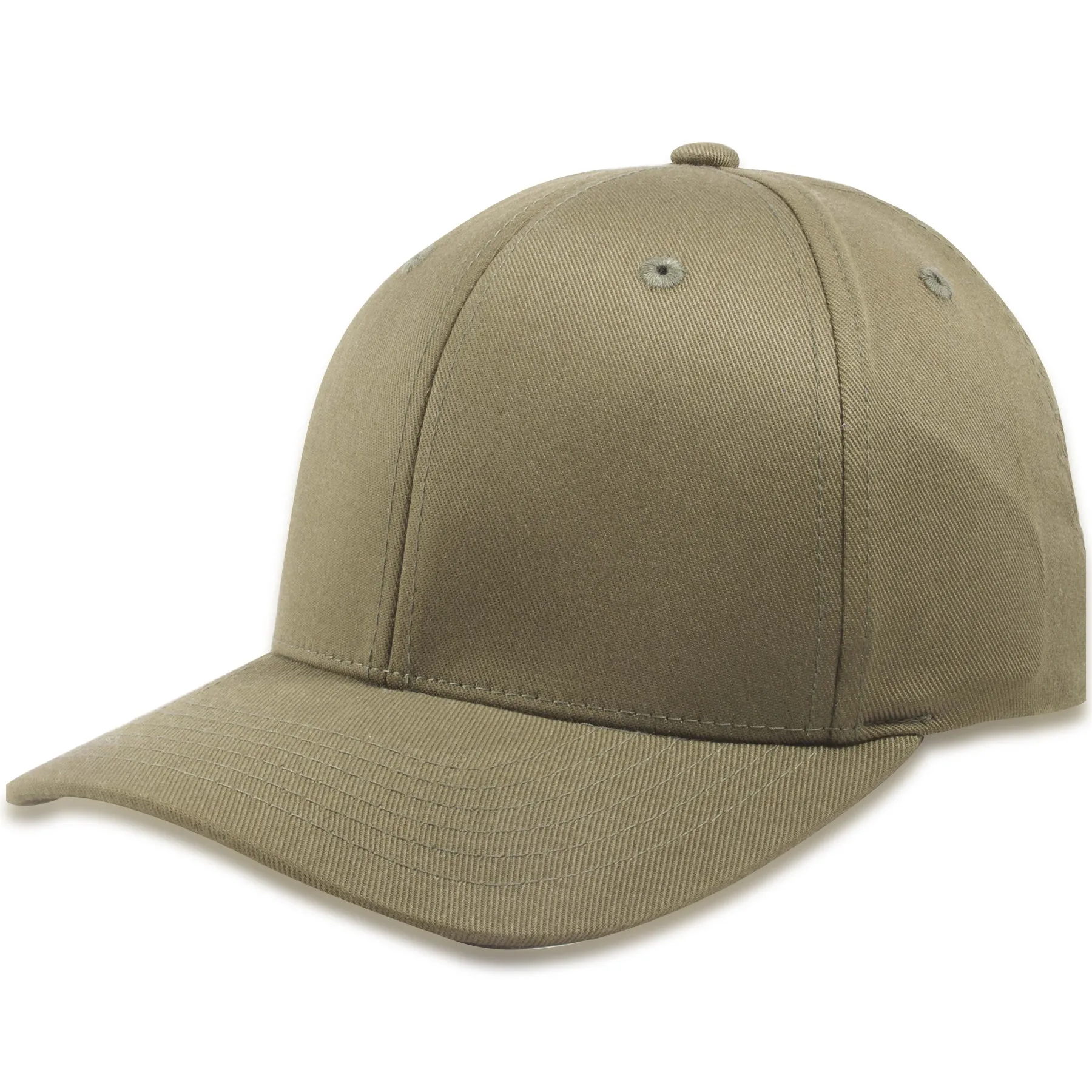 Olive Blank Structured Flexfit Cap