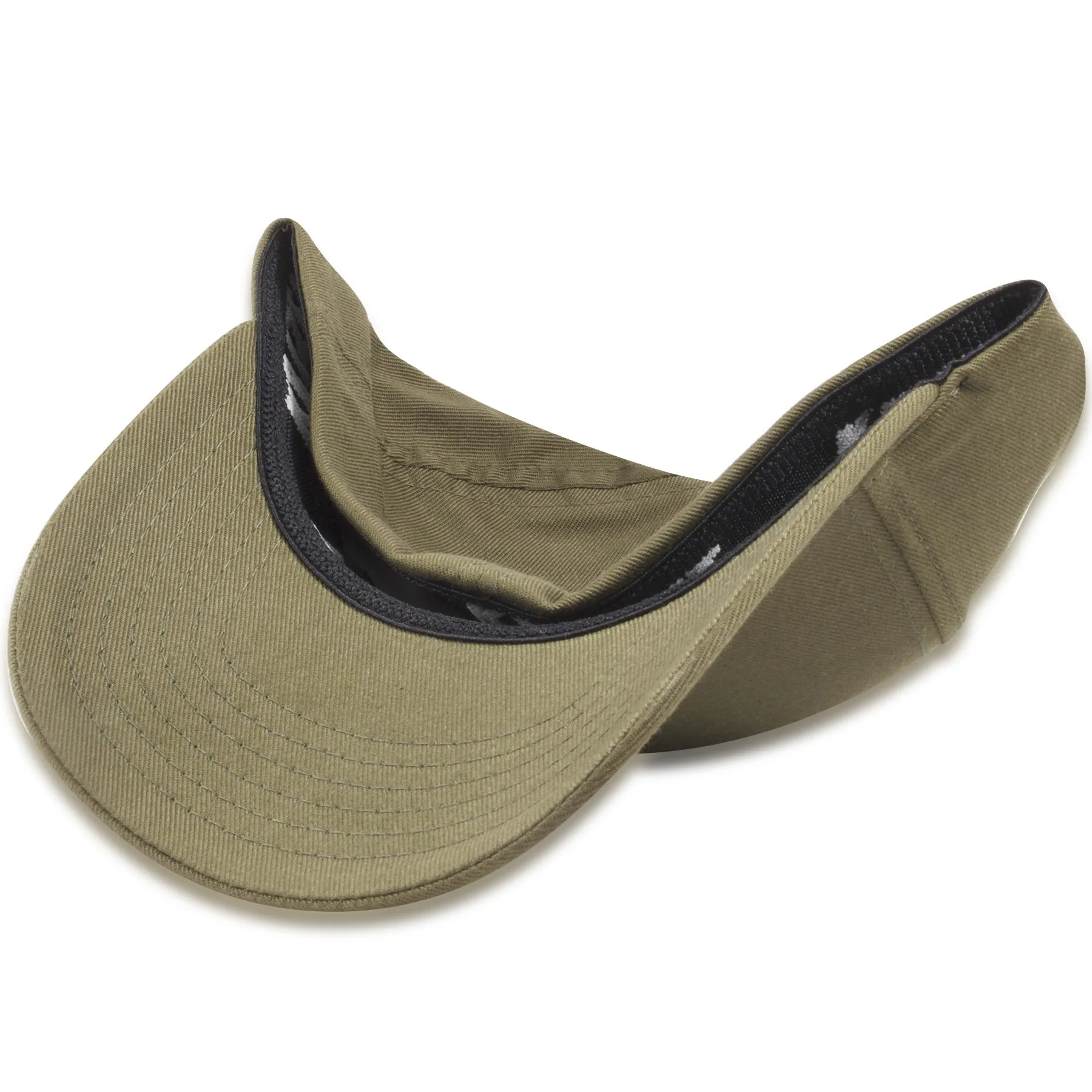 Olive Blank Structured Flexfit Cap