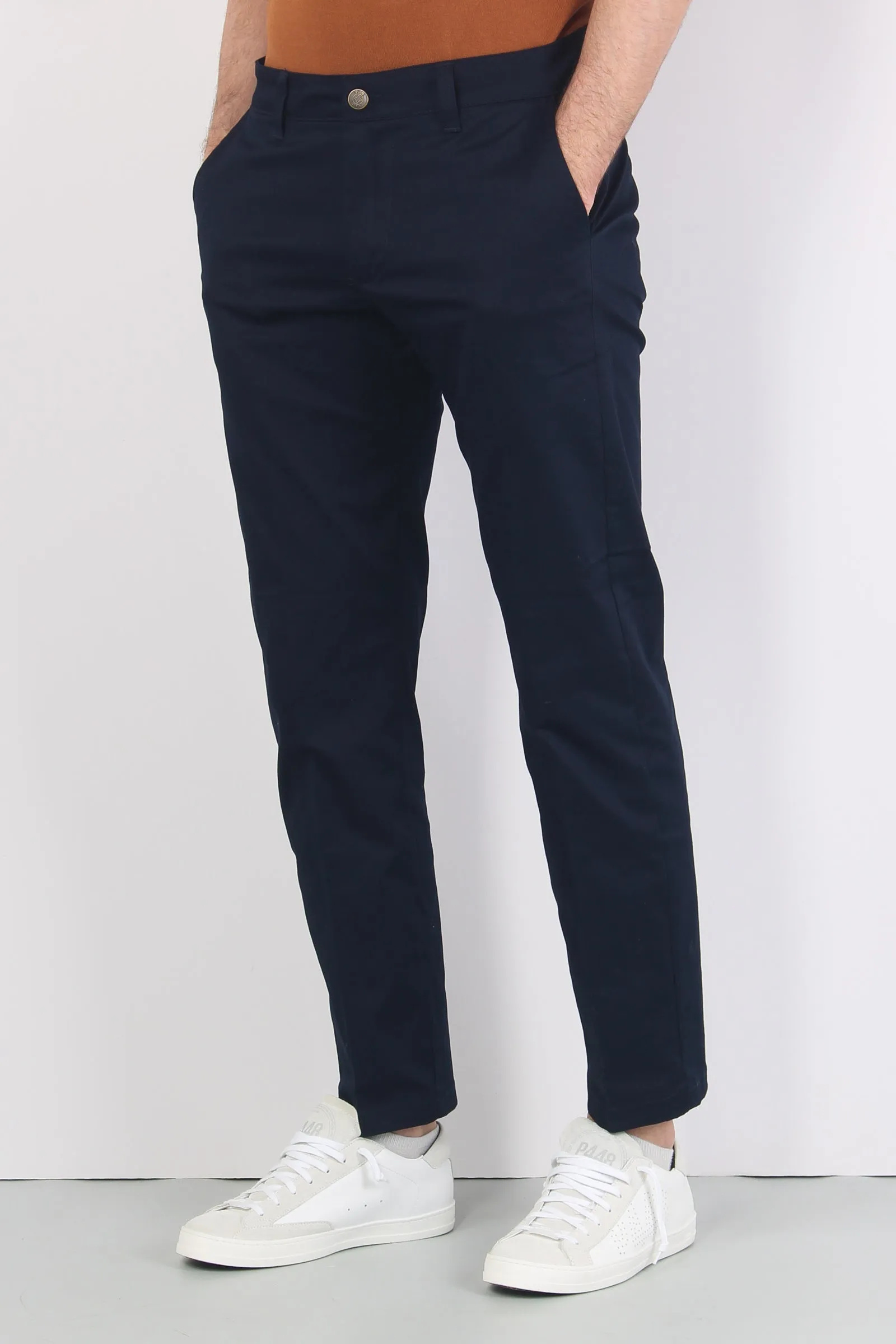 Pantalone Chino Regular Blu