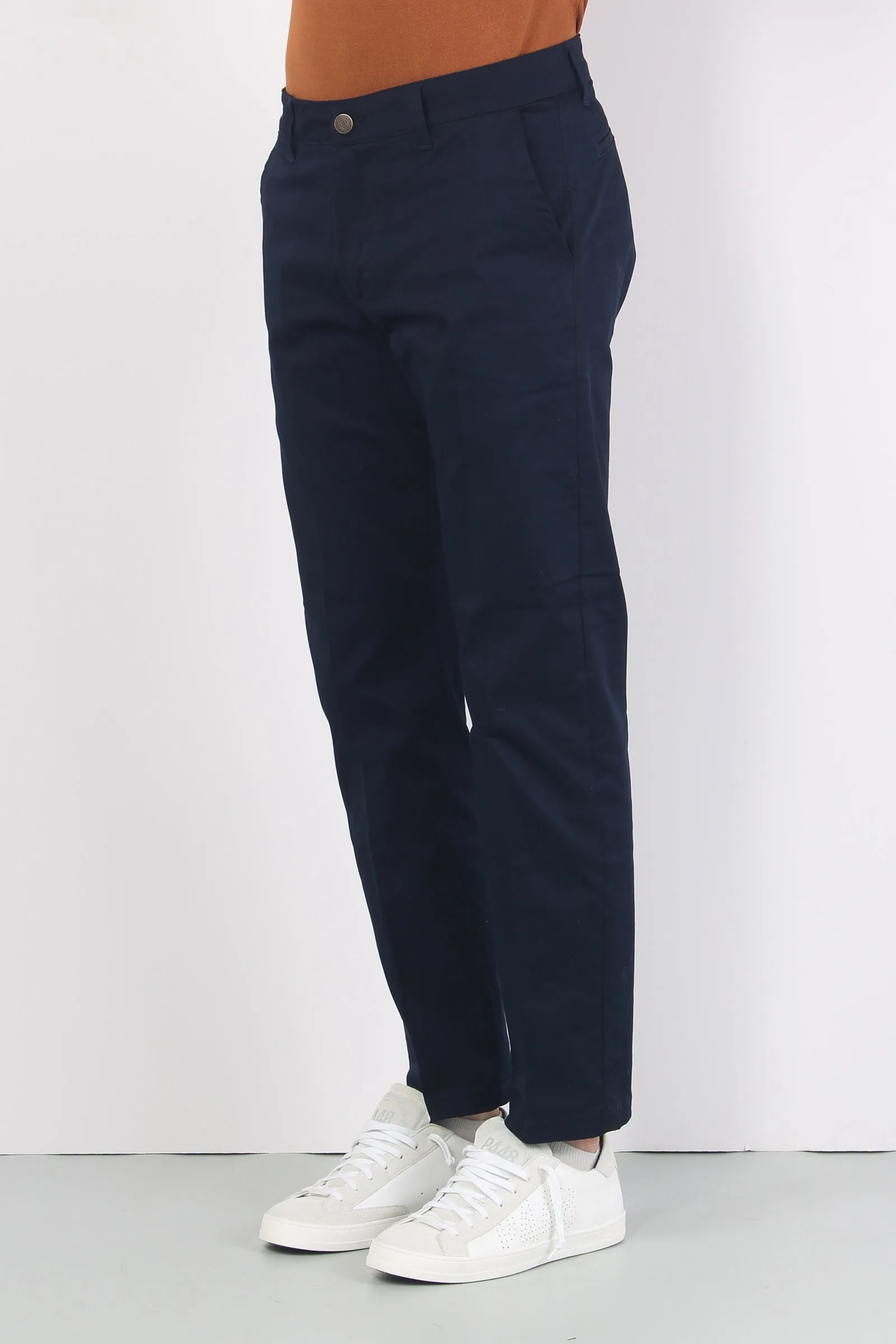 Pantalone Chino Regular Blu