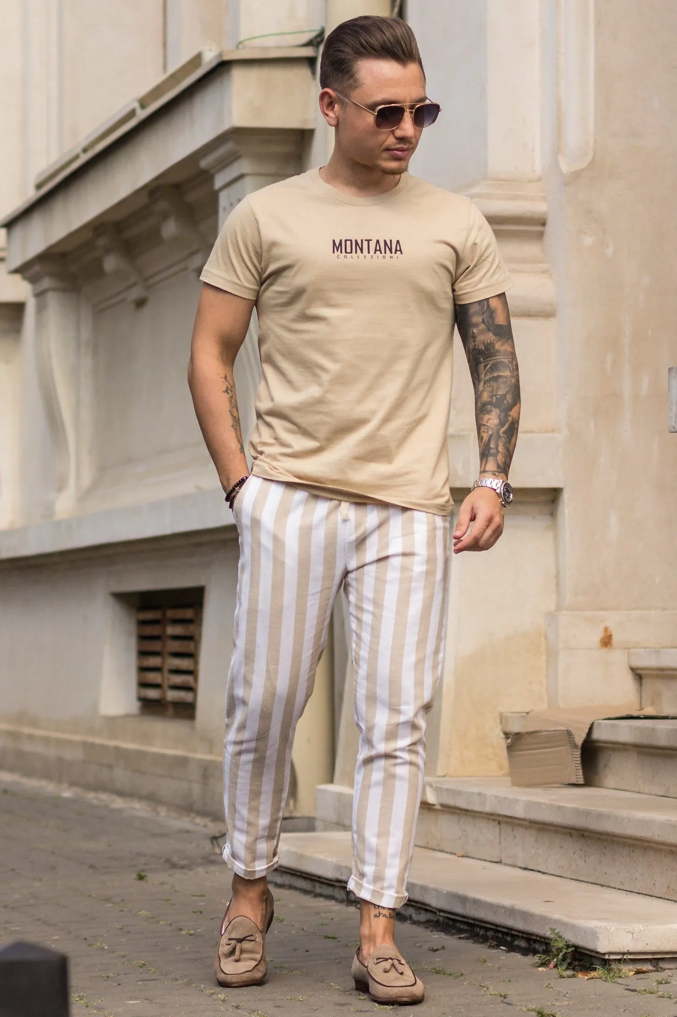 Pantaloni de in STRIPE