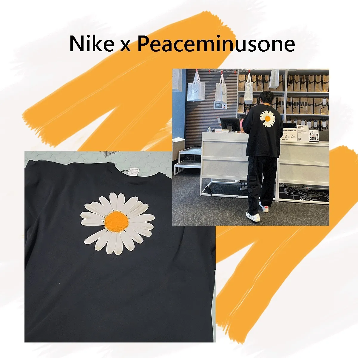 peaceminusone  |Unisex Street Style Logo T-Shirts