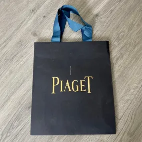 PIAGET Black Shopping Bag Gift Bag 9.60x8.25x2.75 inches