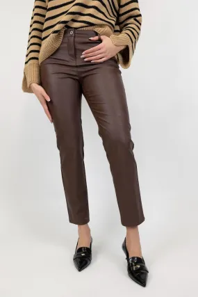 Please - Pantalone regular ecopelle