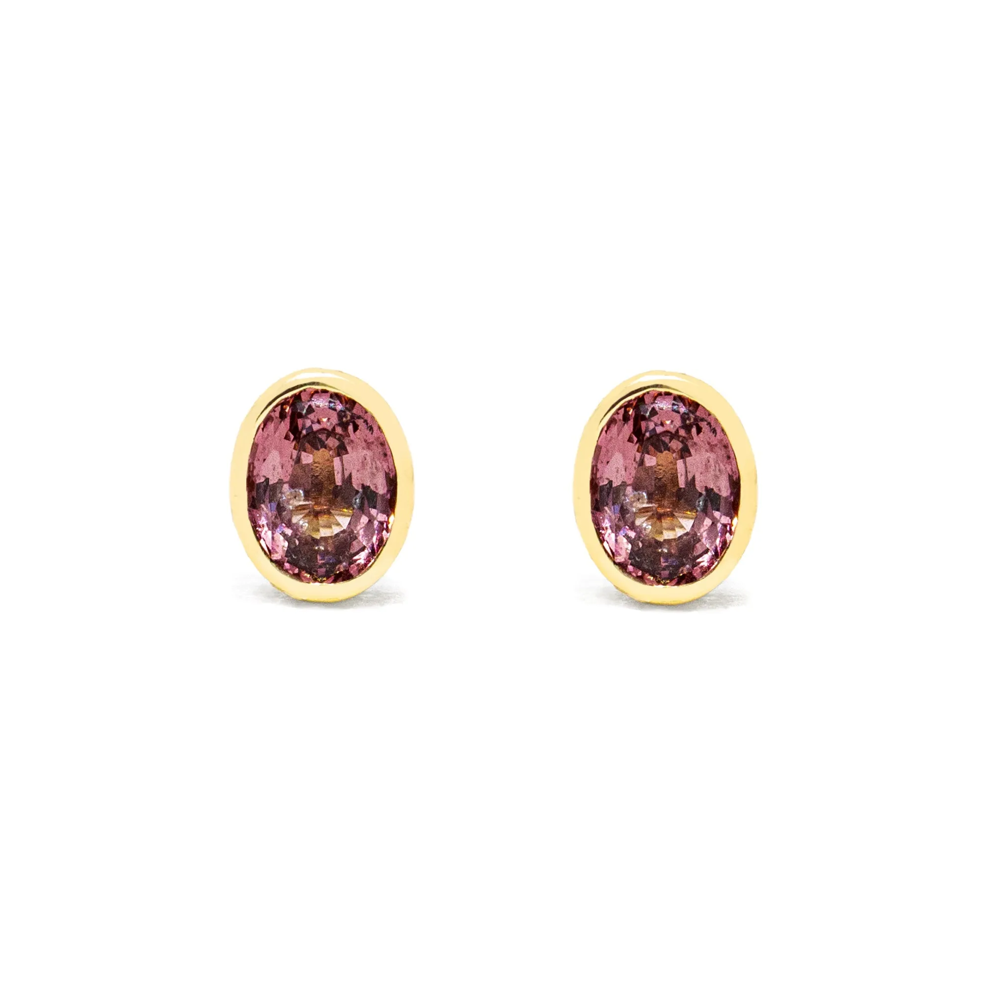 Plum Sapphire Earrings