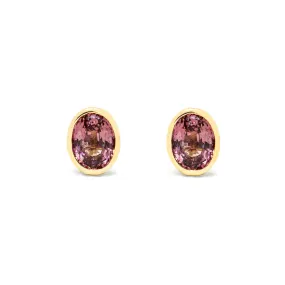 Plum Sapphire Earrings