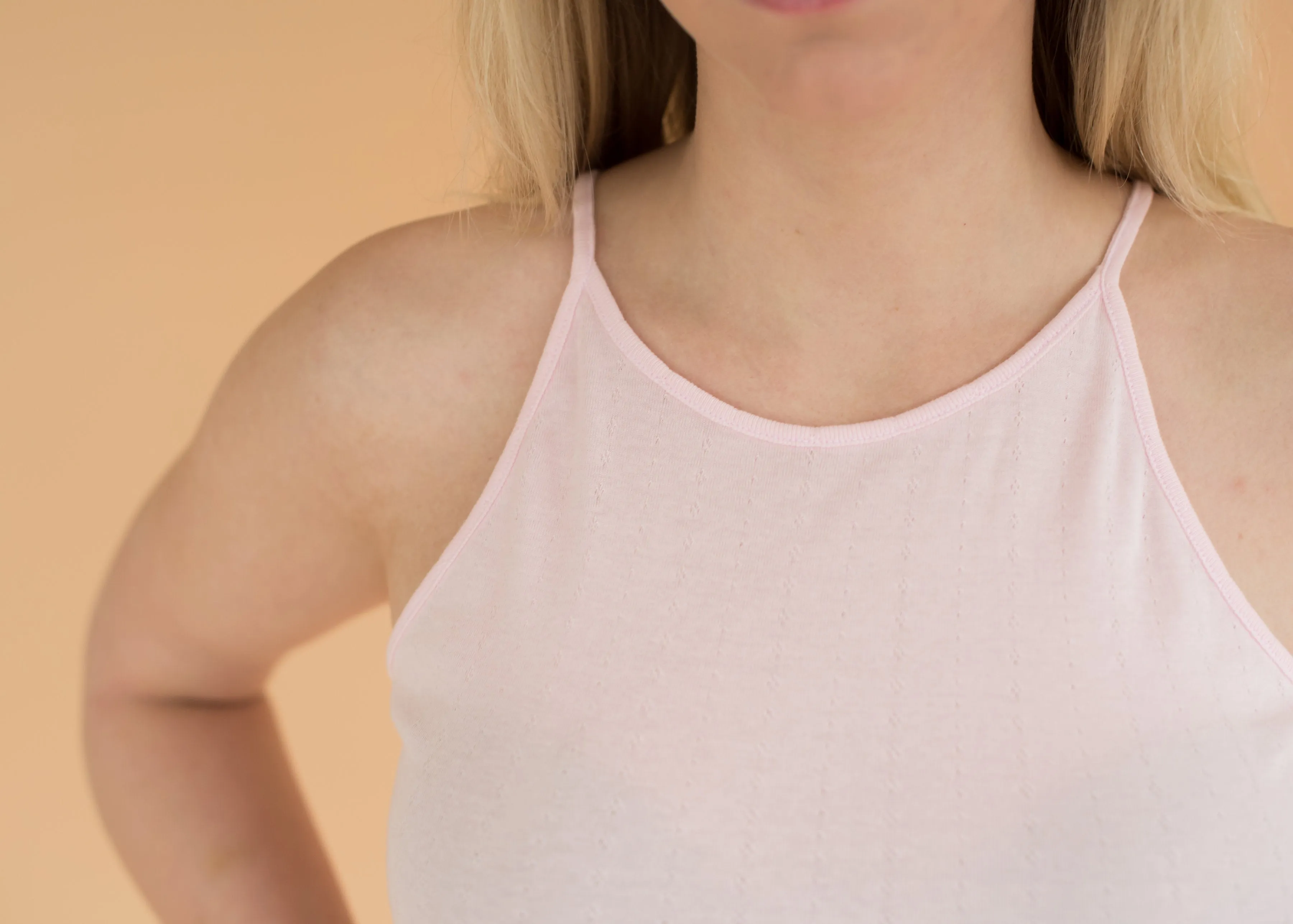 Pointelle Pink Tank- Women’s Sleeveless Top