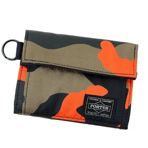 Porter by Yoshida Original PS Camo Wallet (Orange)