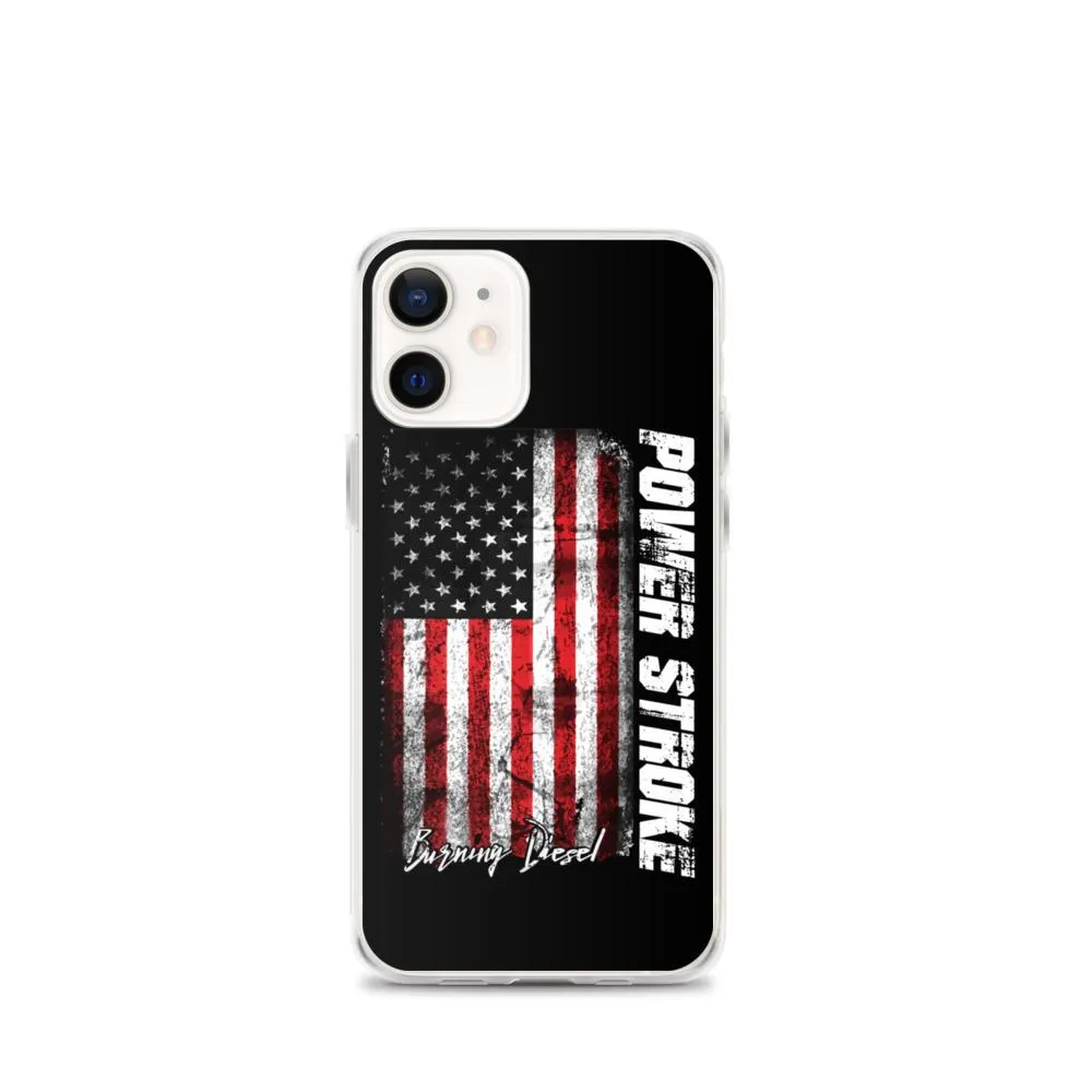 Powerstroke Phone Case Fits iPhone Power Stroke American Flag